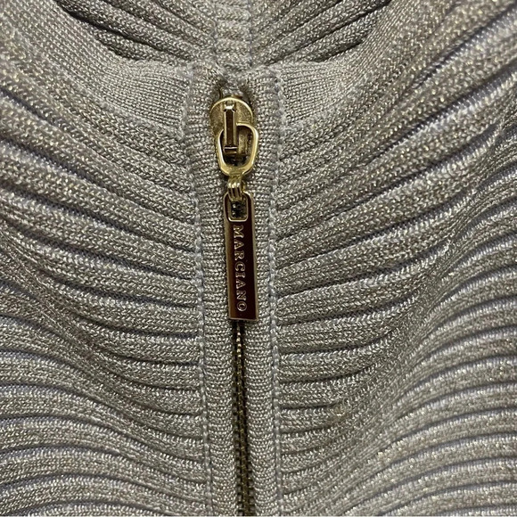 Guess Marciano - Lavender Purple and Gold Bodycon Midi Dress - Picture 6 of 12